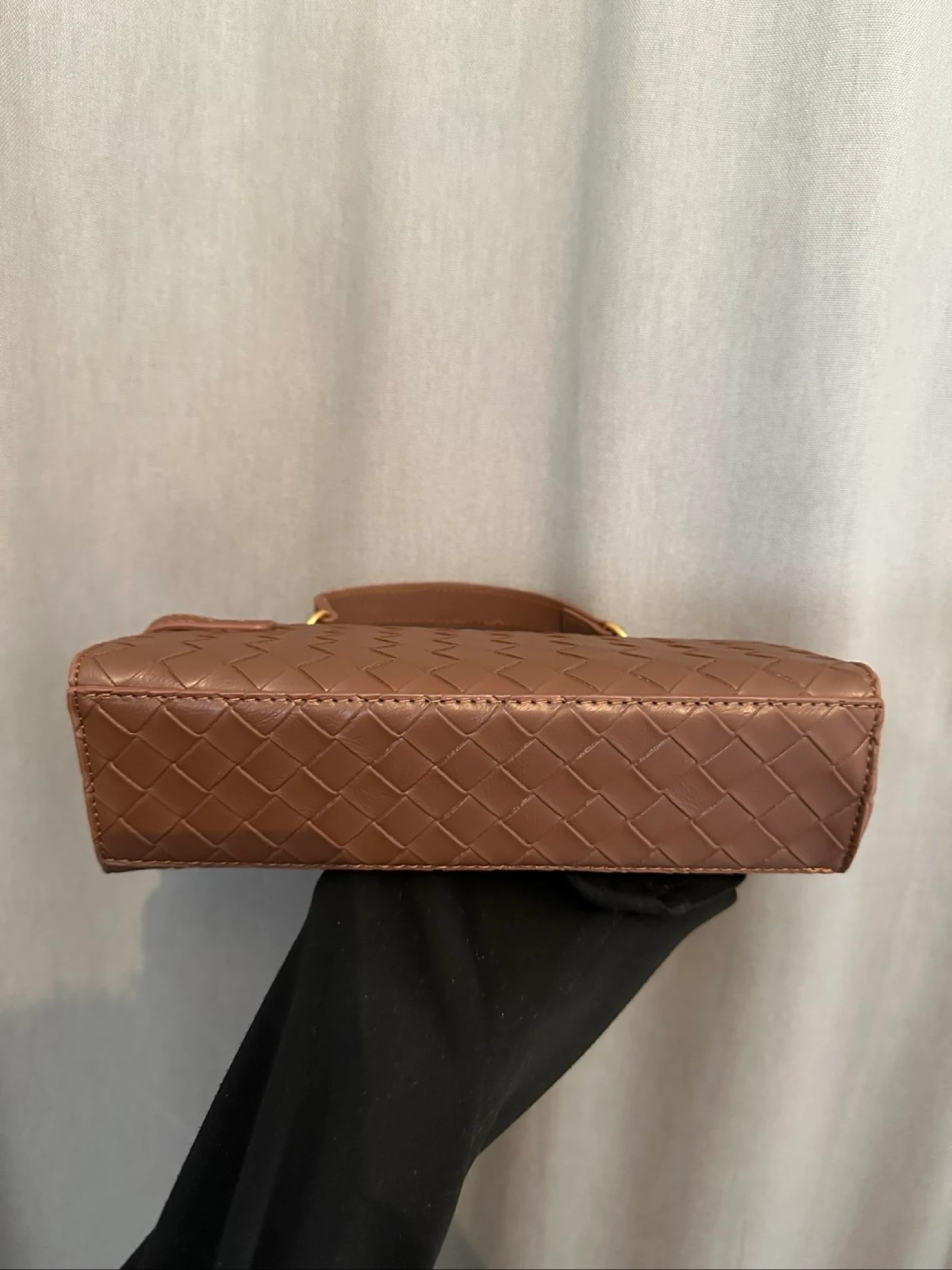 Bolso trenzado marrón chocolate – photo 4